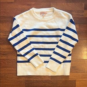 Philosophy Sweater in Blue and White Stripes